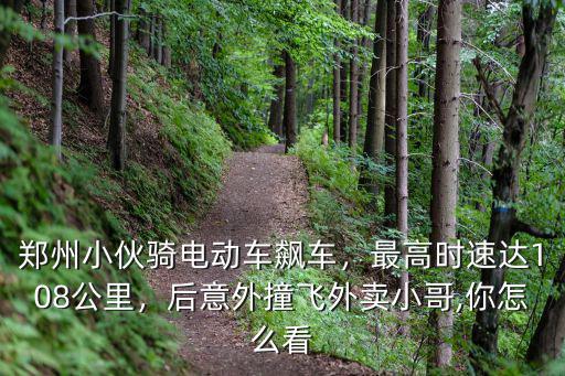 鄭州小伙騎電動車飆車，最高時速達108公里，后意外撞飛外賣小哥,你怎么看