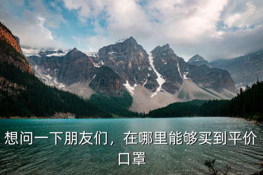 想問一下朋友們，在哪里能夠買到平價口罩