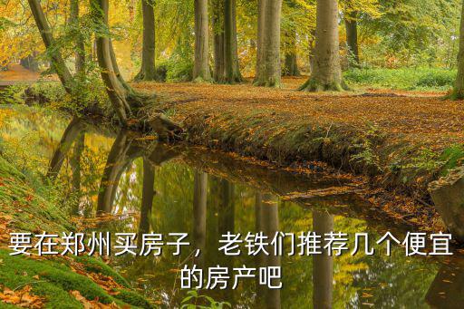 要在鄭州買房子，老鐵們推薦幾個便宜的房產(chǎn)吧