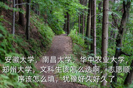 文科生怎么填志愿河南,志愿順序該怎么填