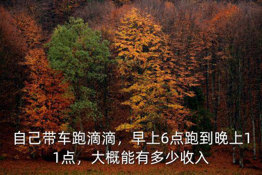 鄭州滴滴帶車證的有多少,在鄭州跑滴滴怎么樣