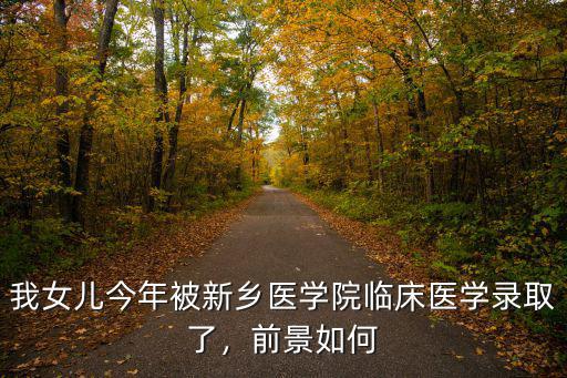 我女兒今年被新鄉醫學院臨床醫學錄取了，前景如何