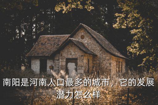 河南南洋有多少人口,南陽是河南人口最多的城市