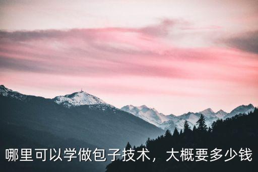 哪里可以學做包子技術，大概要多少錢