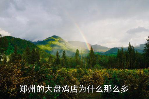 鄭州的大盤雞店為什么那么多