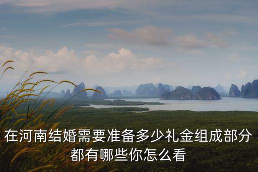在河南結婚需要準備多少禮金組成部分都有哪些你怎么看