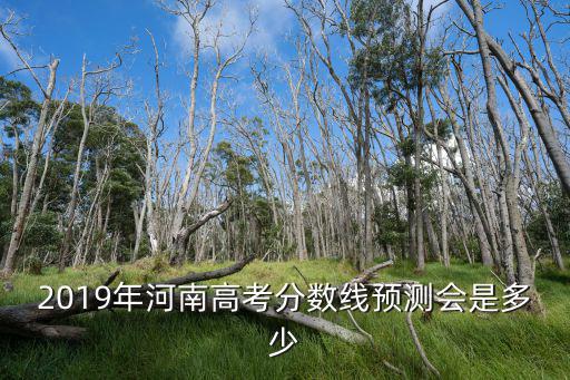 2019年河南高考分數線預測會是多少