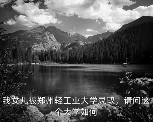 我女兒被鄭州輕工業(yè)大學(xué)錄取，請問這個大學(xué)如何