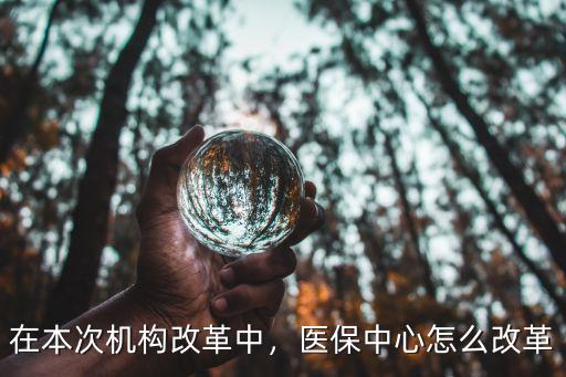 在本次機構改革中，醫保中心怎么改革