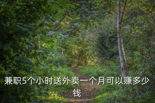 兼職5個小時送外賣一個月可以賺多少錢