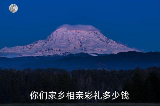 你們家鄉相親彩禮多少錢