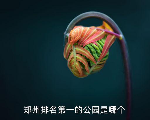 鄭州排名第一的公園是哪個