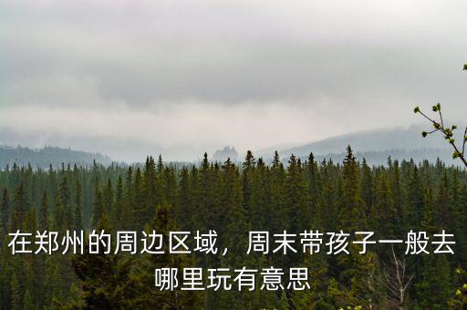 在鄭州的周邊區域，周末帶孩子一般去哪里玩有意思