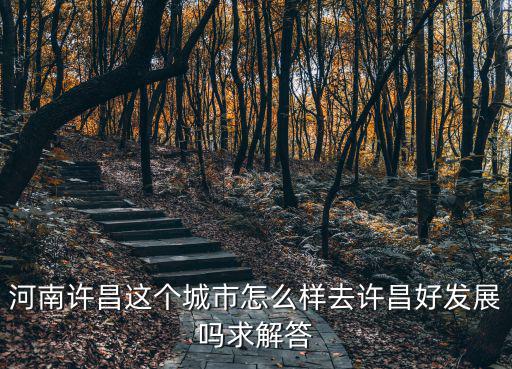 河南許昌這個(gè)城市怎么樣去許昌好發(fā)展嗎求解答