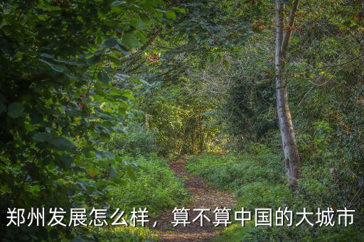 鄭州市發(fā)展怎么樣,鄭州市西郊的發(fā)展怎么樣