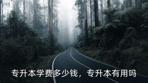 專升本學費多少錢，專升本有用嗎