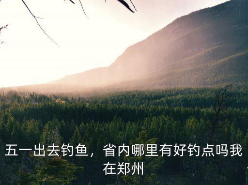 五一出去釣魚，省內哪里有好釣點嗎我在鄭州