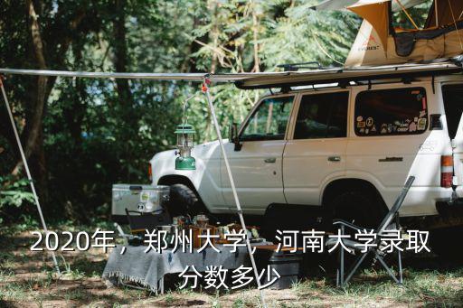 2020年，鄭州大學(xué)，河南大學(xué)錄取分?jǐn)?shù)多少