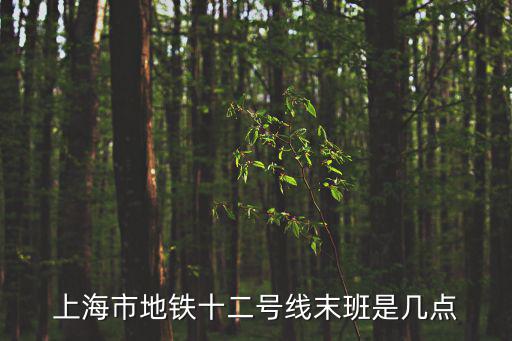 上海市地鐵十二號線末班是幾點