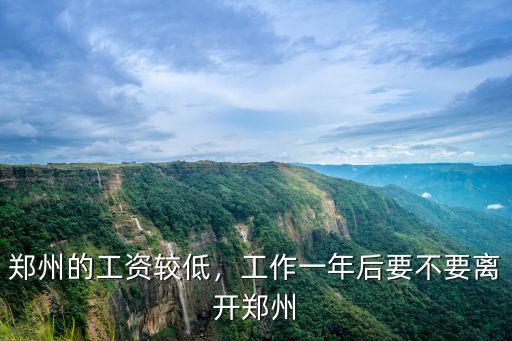 鄭州的工資較低，工作一年后要不要離開(kāi)鄭州