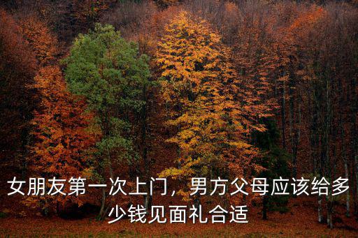 女朋友第一次上門，男方父母應該給多少錢見面禮合適