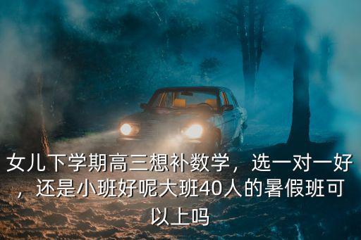 女兒下學(xué)期高三想補(bǔ)數(shù)學(xué)，選一對(duì)一好，還是小班好呢大班40人的暑假班可以上嗎