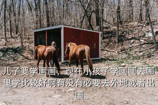 兒子要學畫畫，現在小孩子學畫畫去哪里學比較好啊有沒有必要去外地或者出國