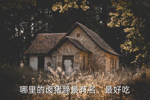 哪里的鹵豬蹄最有名、最好吃