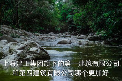 上海建工集團(tuán)旗下的第一建筑有限公司和第四建筑有限公司哪個(gè)更加好