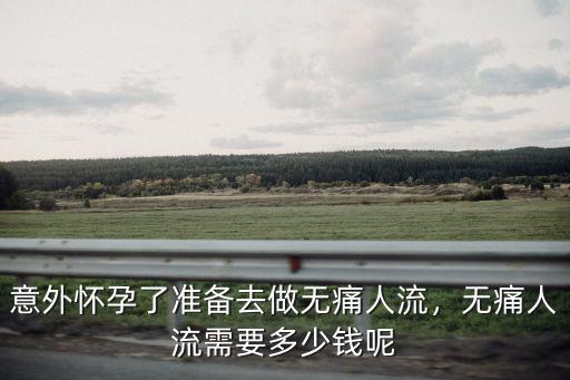 意外懷孕了準備去做無痛人流，無痛人流需要多少錢呢