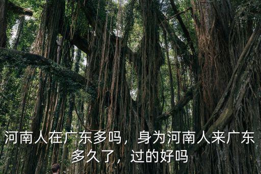 河南人在廣東多嗎，身為河南人來廣東多久了，過的好嗎