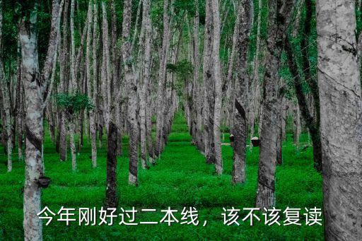 今年剛好過(guò)二本線，該不該復(fù)讀