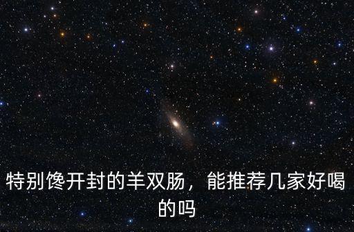 特別饞開封的羊雙腸，能推薦幾家好喝的嗎