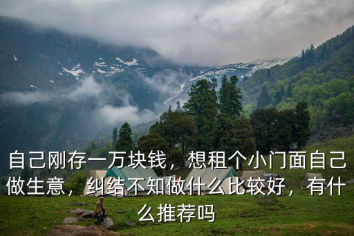 自己剛存一萬塊錢，想租個(gè)小門面自己做生意，糾結(jié)不知做什么比較好，有什么推薦嗎