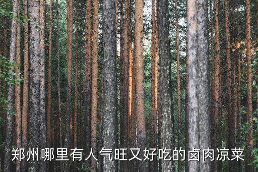 鄭州哪里有人氣旺又好吃的鹵肉涼菜