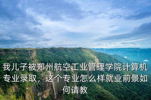 我兒子被鄭州航空工業管理學院計算機專業錄取，這個專業怎么樣就業前景如何請教