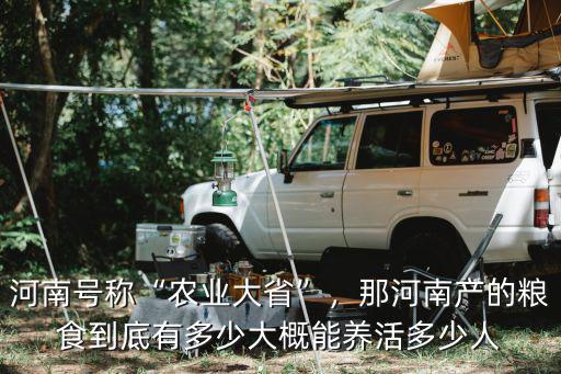河南號稱“農業大省”，那河南產的糧食到底有多少大概能養活多少人
