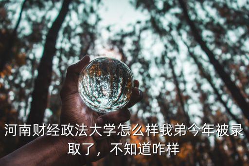 河南財經政法大學怎么樣我弟今年被錄取了，不知道咋樣