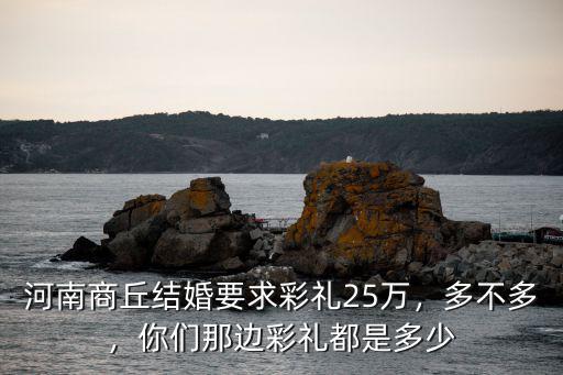 河南商丘結(jié)婚要求彩禮25萬(wàn)，多不多，你們那邊彩禮都是多少