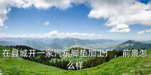 在縣城開一家汽車腳墊加工廠，前景怎么樣