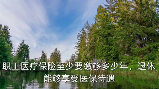 職工醫療保險至少要繳夠多少年，退休能夠享受醫保待遇
