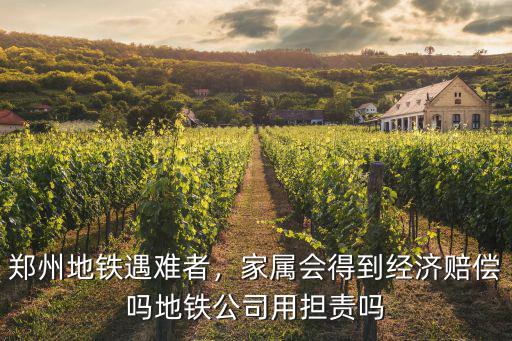 鄭州地鐵遇難者，家屬會得到經濟賠償嗎地鐵公司用擔責嗎