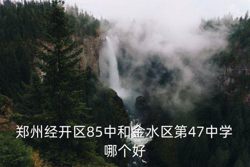 鄭州經(jīng)開(kāi)區(qū)85中和金水區(qū)第47中學(xué)哪個(gè)好