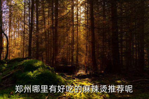 鄭州哪里有好吃的麻辣燙推薦呢
