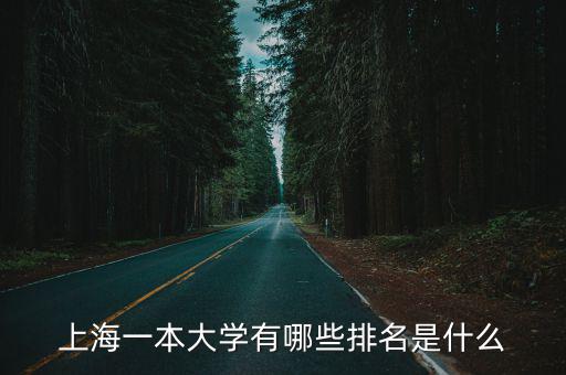 上海一本大學(xué)有哪些排名是什么