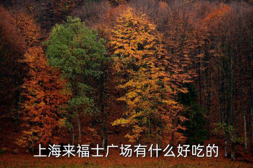 上海來福士廣場，上海來福士廣場有什么好玩的