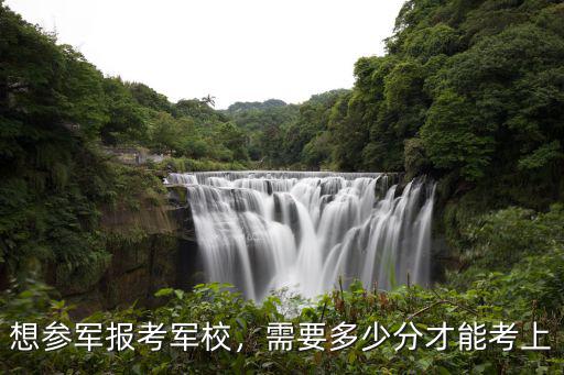 想參軍報考軍校，需要多少分才能考上