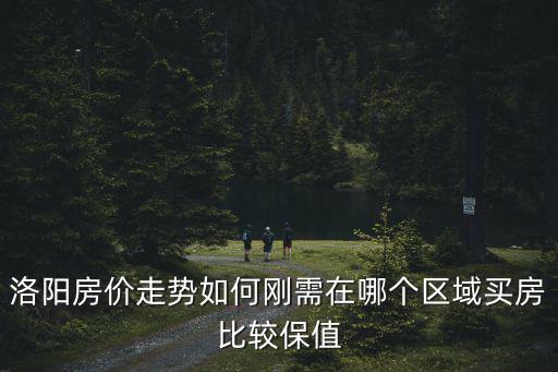 洛陽房價走勢如何剛需在哪個區域買房比較保值