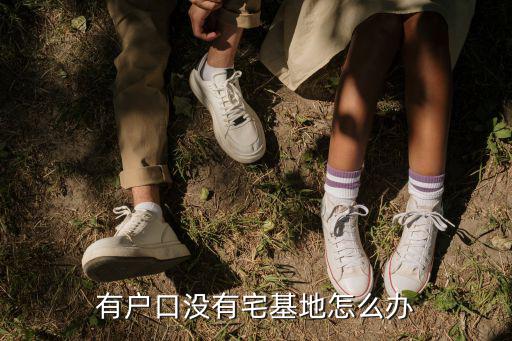 有戶口沒有宅基地怎么辦