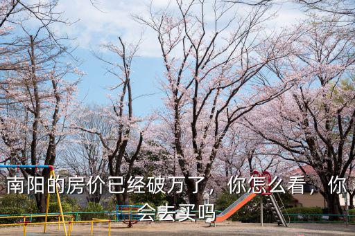 南陽的房價已經(jīng)破萬了，你怎么看，你會去買嗎